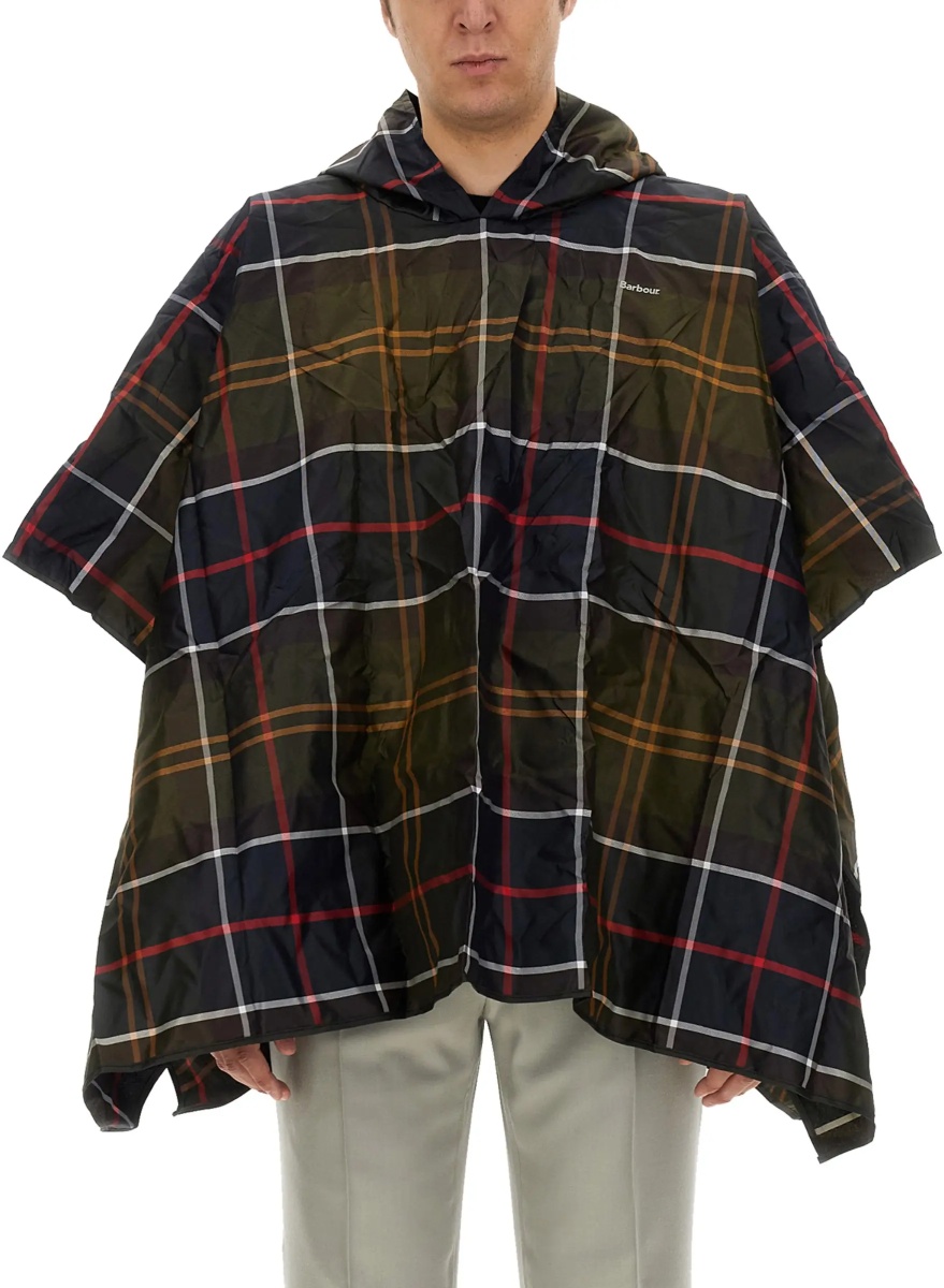 Poncho With Tartan Pattern - Img 2