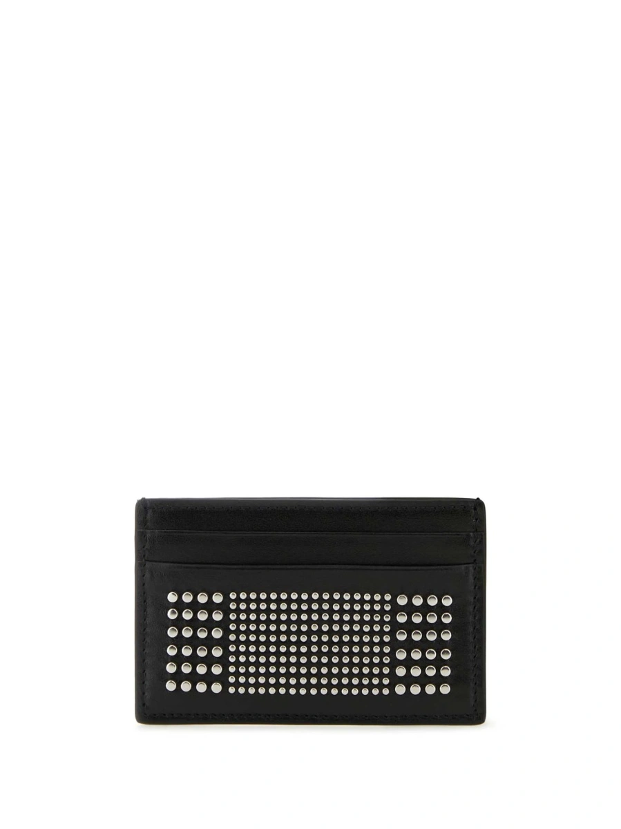 Portofel Alexander McQueen negru din alama si piele - Img 2