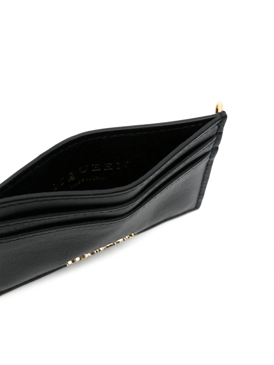 Portofel Alexander McQueen negru din piele - Img 3