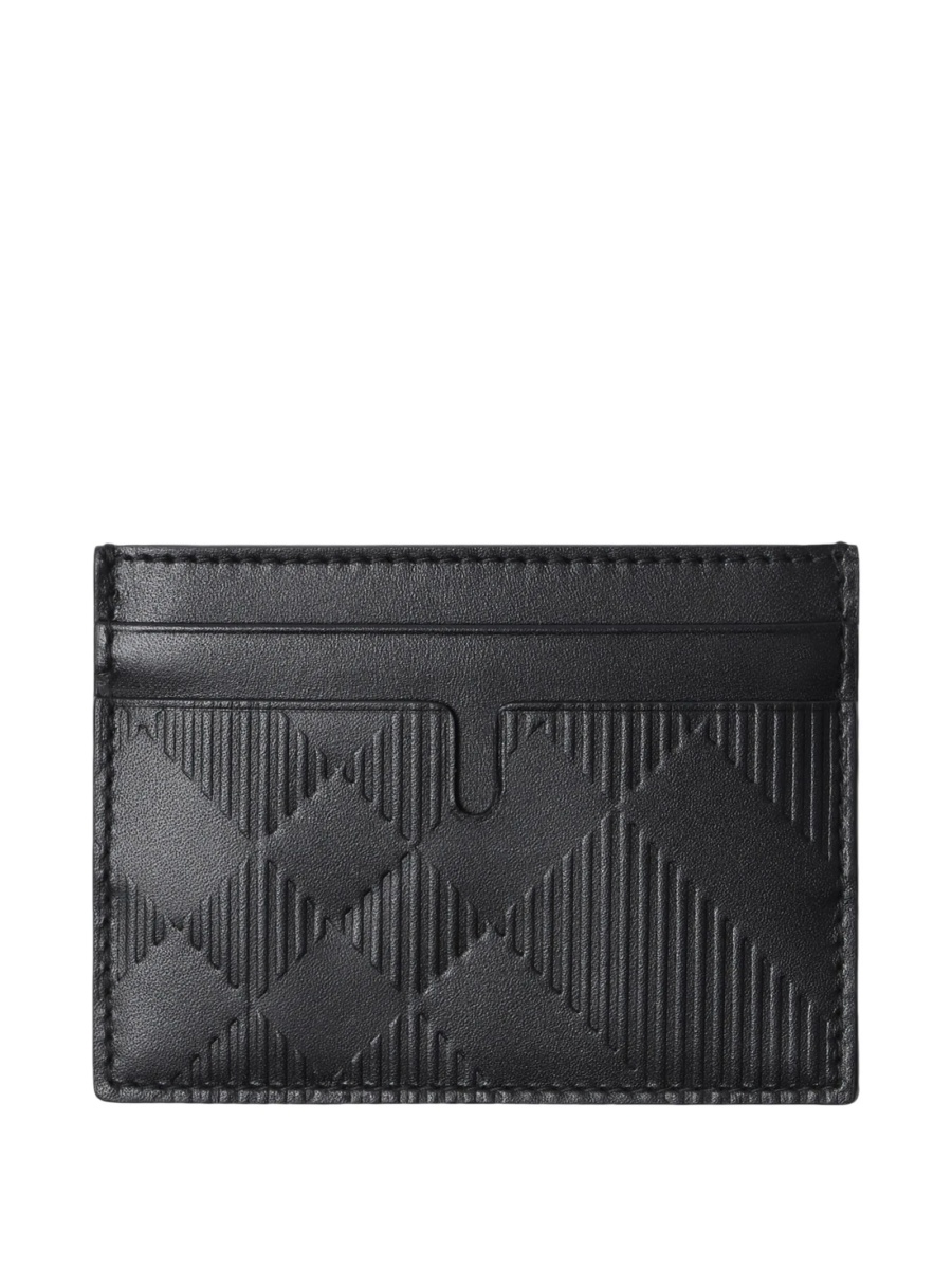 Portofel Burberry negru din piele - Img 2