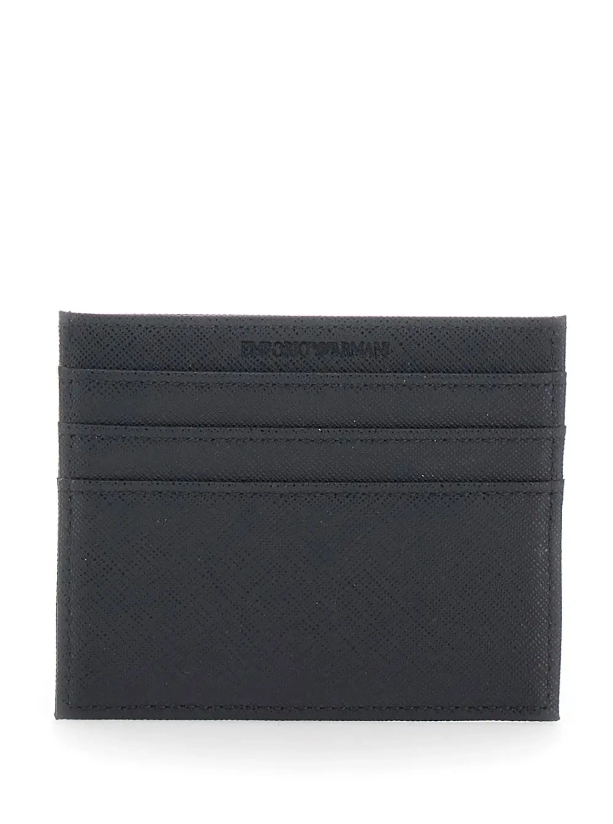 Portofel Emporio Armani negru din tesatura tehnica - Img 2