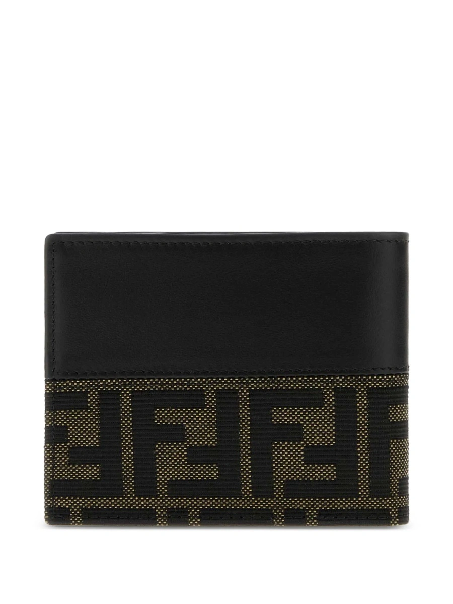 Portofel Fendi negru din piele - Img 2