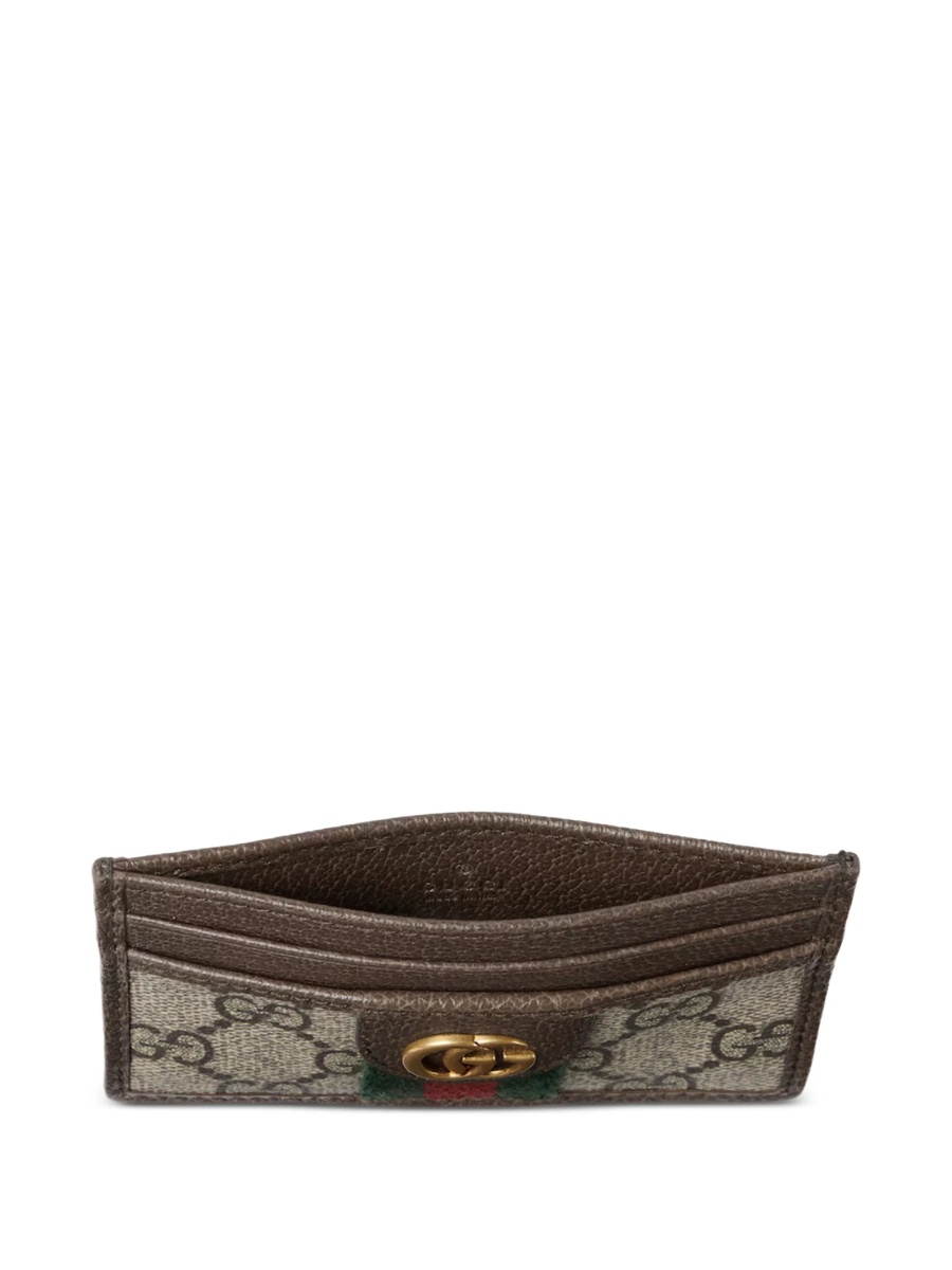 Portofel Gucci neutru din piele si material textil - Img 4