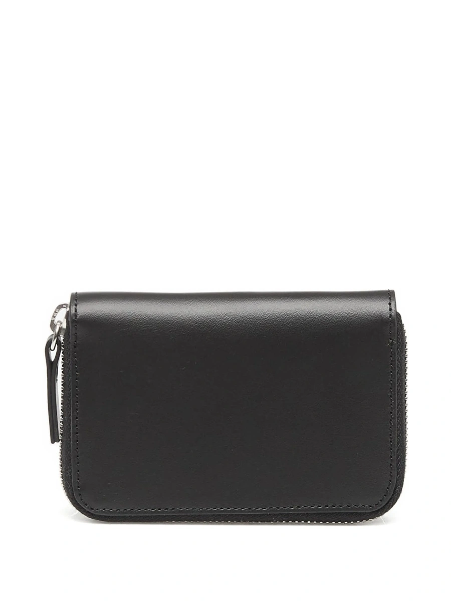 Portofel MM6 Maison Margiela negru din piele - Img 2