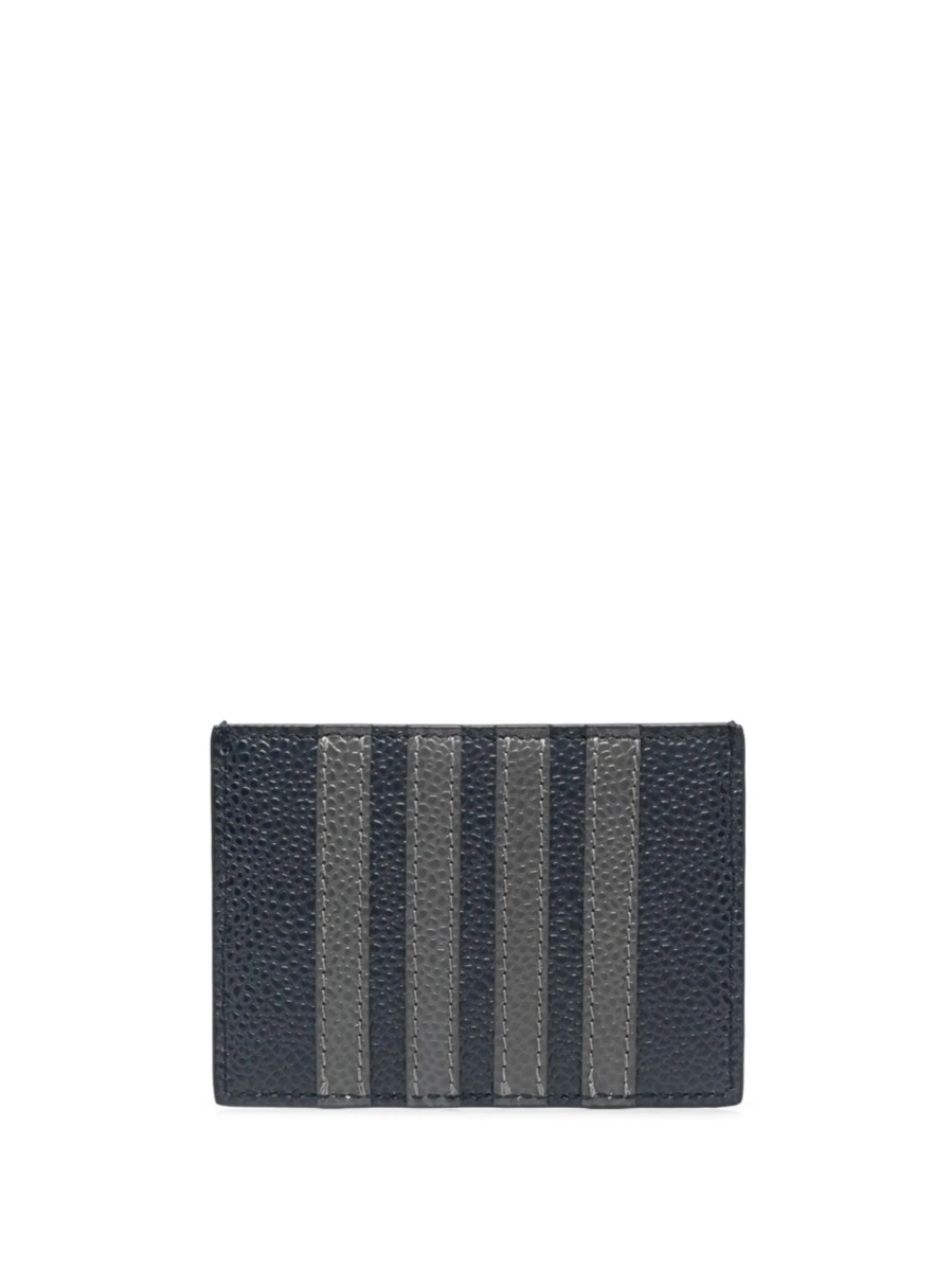 Portofel Thom Browne negru din piele - Img 2