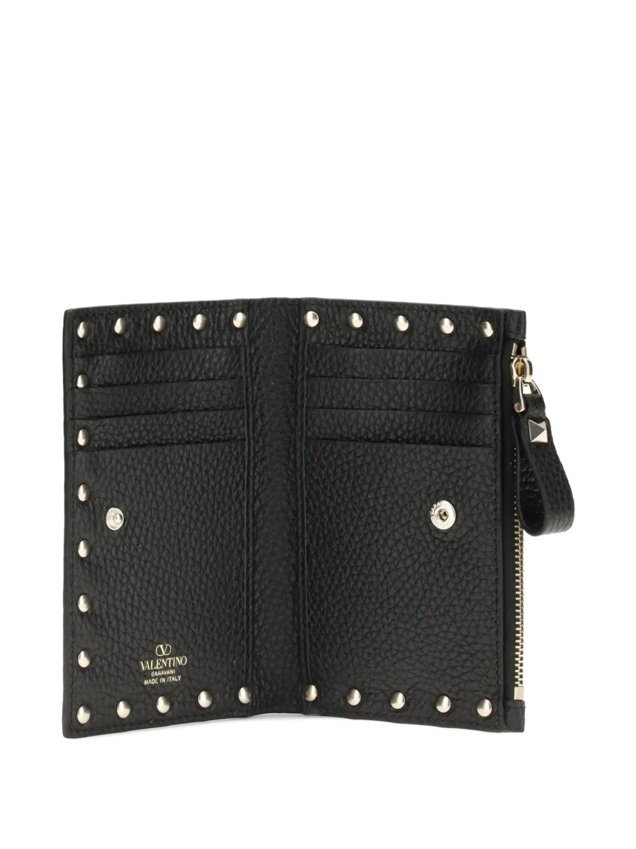 Portofel Valentino Garavani Rockstud negru din piele - Img 3