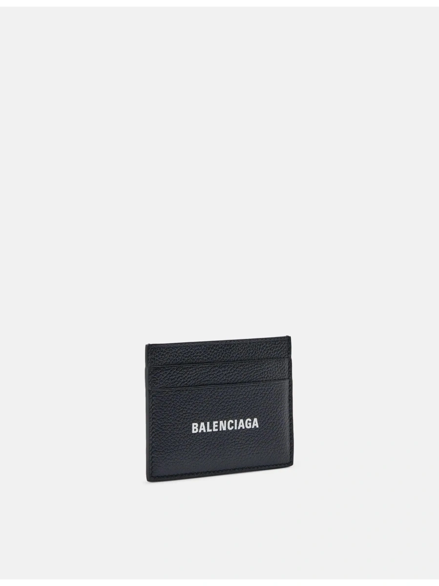 Portofele Cardholder with Contrasting Logo Lettering in Black Leather Men - Img 6