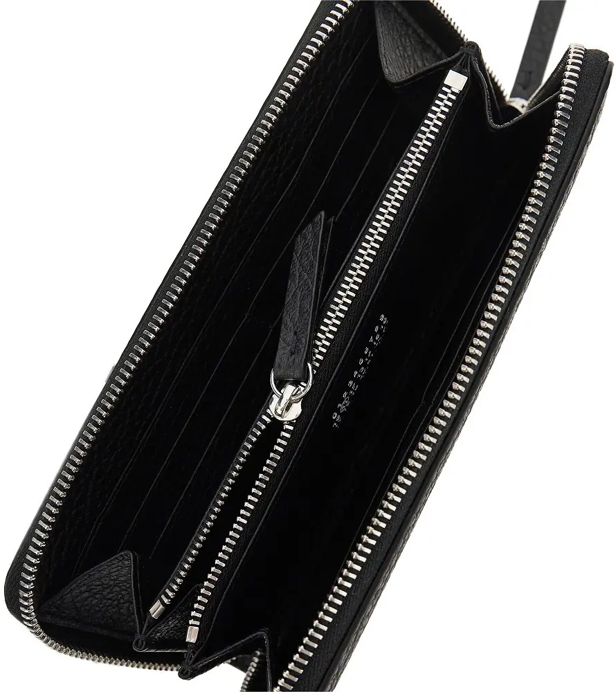 Portofele Grained leather zip-around wallet - Img 3