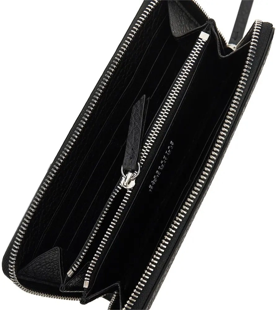 Portofele Grained leather zip-around wallet - Img 3
