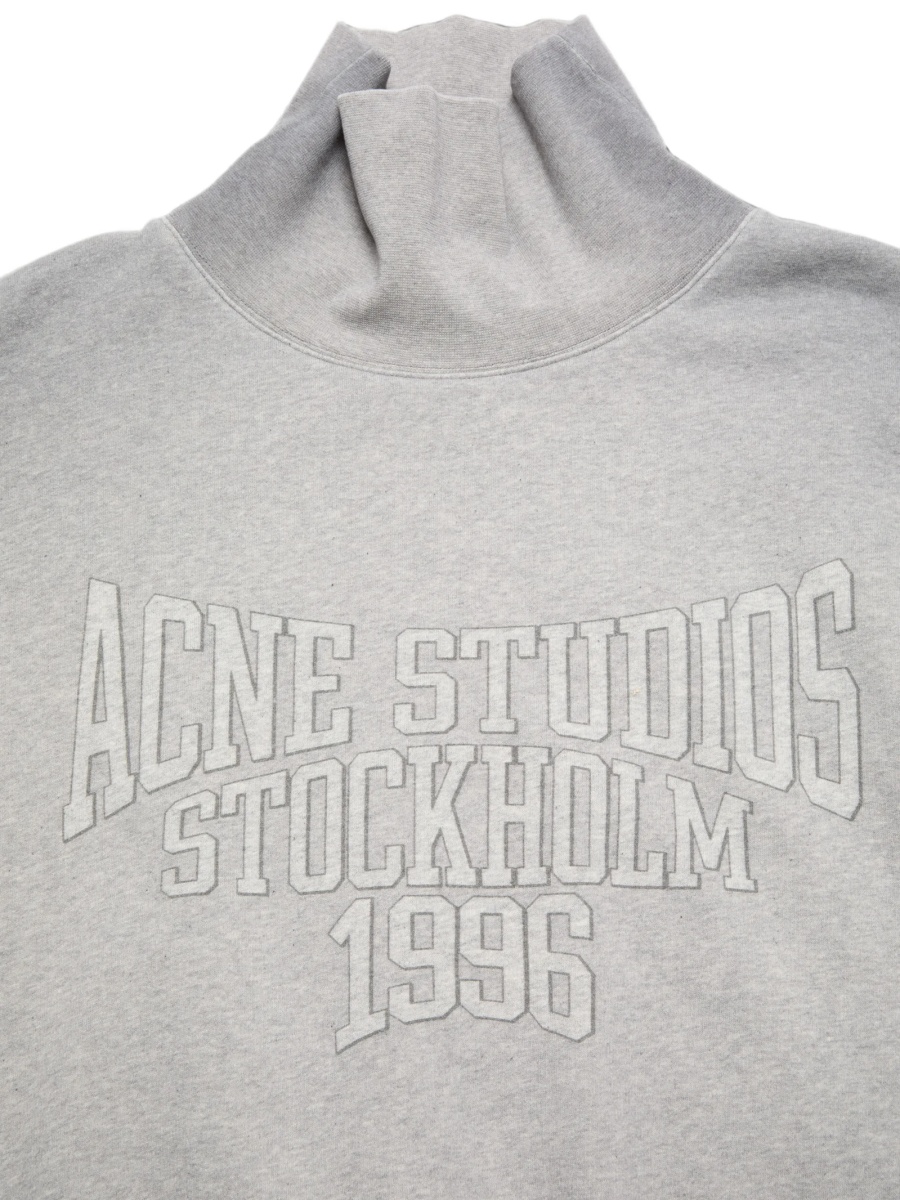 Pulover Acne Studios gri din bumbac organic - Img 5