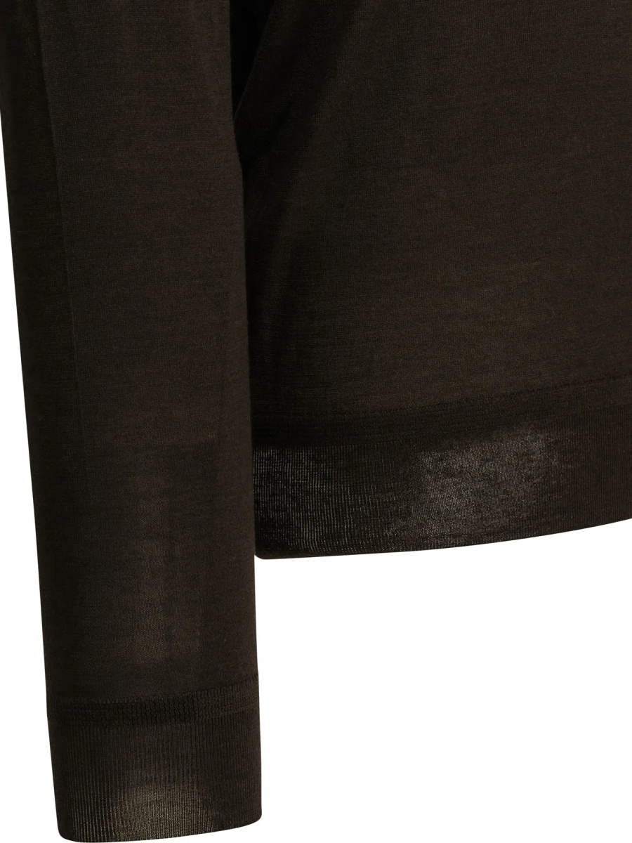 Pulover Cashmere and silk crew-neck sweater - Img 4