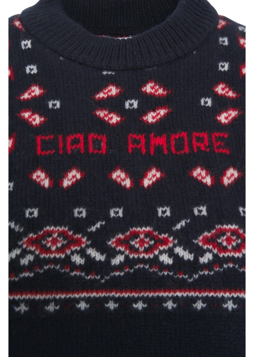 Pulover Ciao Amore albastru - Img 4