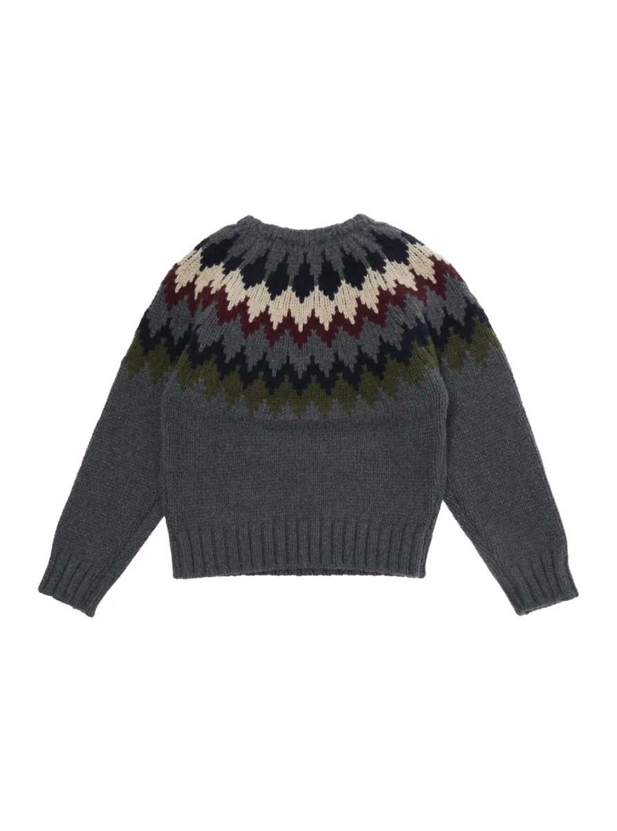 Pulover DSQUARED2 gri din lana - Img 2