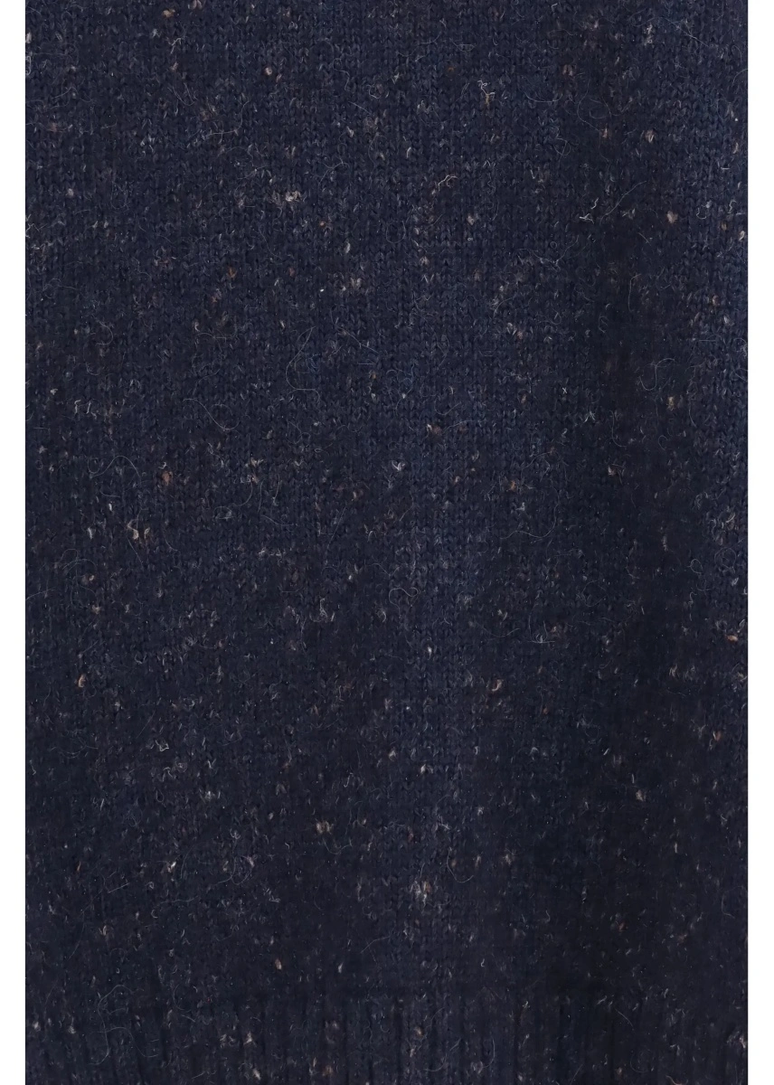 Pulover Fabiana Filippi albastru din boucle si lurex - Img 3
