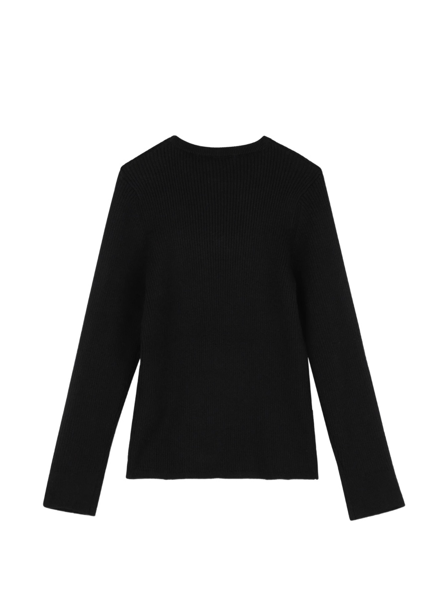 Pulover Givenchy negru din bumbac si casmir - Img 2