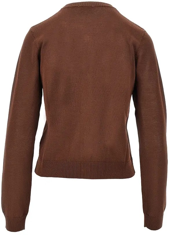 Pulover Knitted cardigan with diamond motif - Img 3