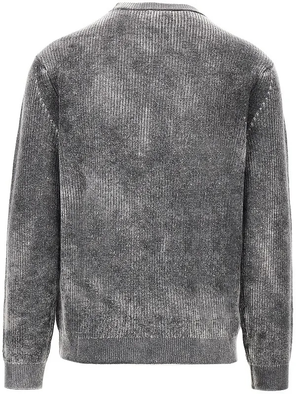 Pulover Knitted sweater with faded effect - Img 3