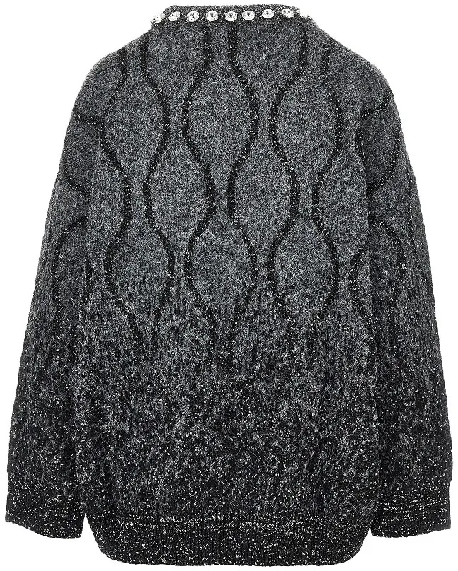 Pulover Knitted sweater with sequins - Img 3