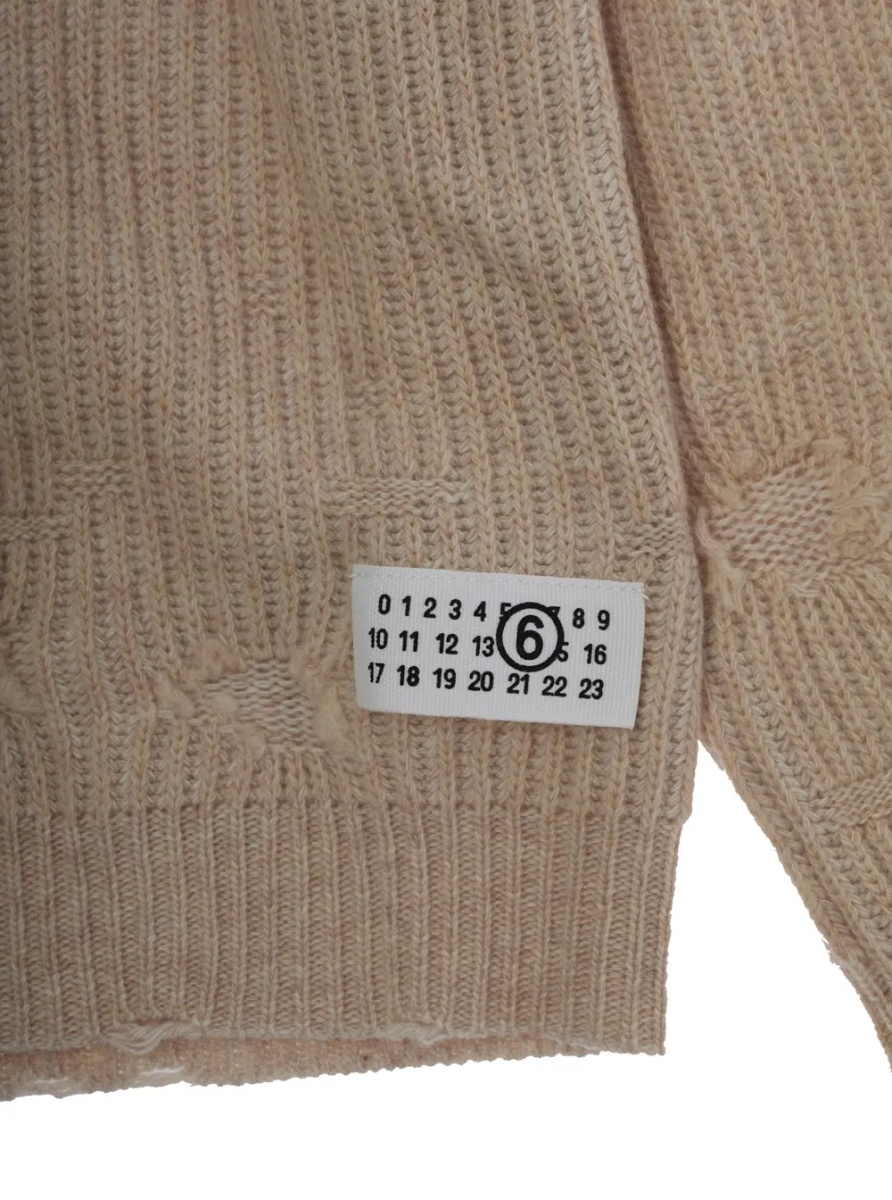 Pulover Knitwear with round neck and long sleeves in brown for Boy - Img 3