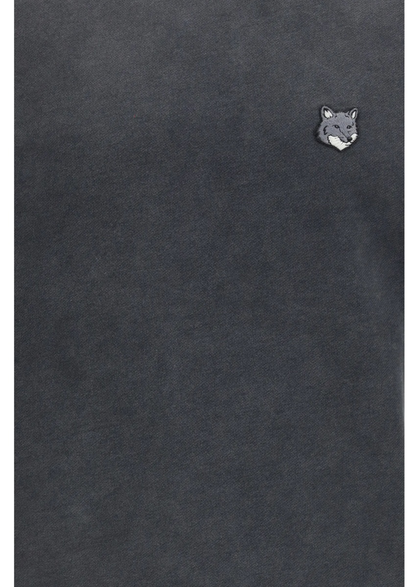 Pulover MAISON KITSUNÉ Crewneck Sweater with Fox Head logo - Img 3