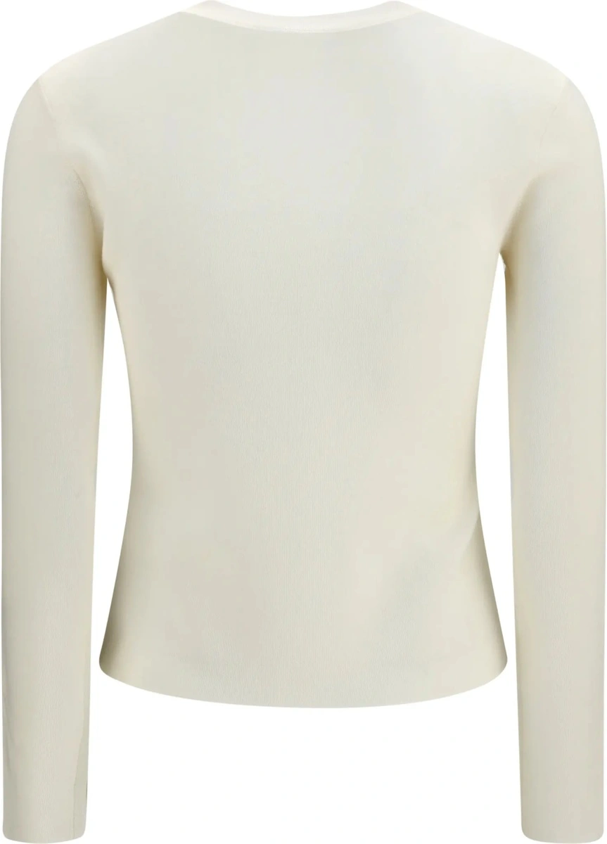 Pulover Max Mara alb din lana - Img 2