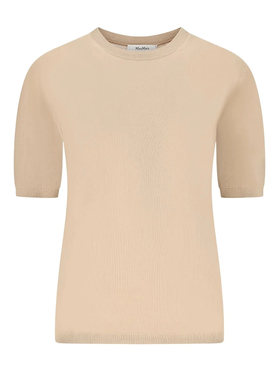 Pulover Max Mara bej din lana - Img 6