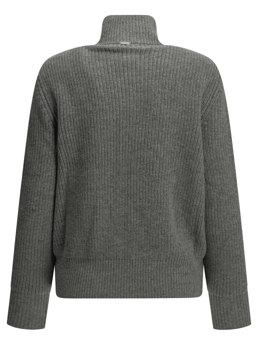 Pulover Pure wool zip-up sweater - Img 2