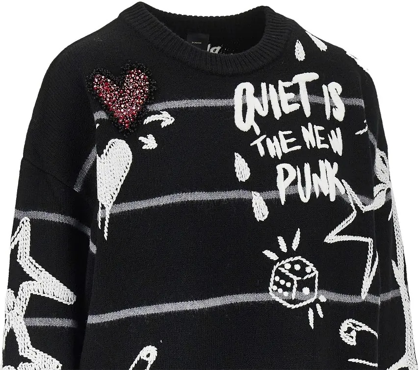 Pulover 'Quiet Is The New Punk' wool sweater - Img 2
