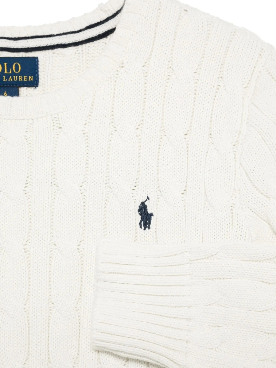 Pulover Ralph Lauren alb din bumbac - Img 5