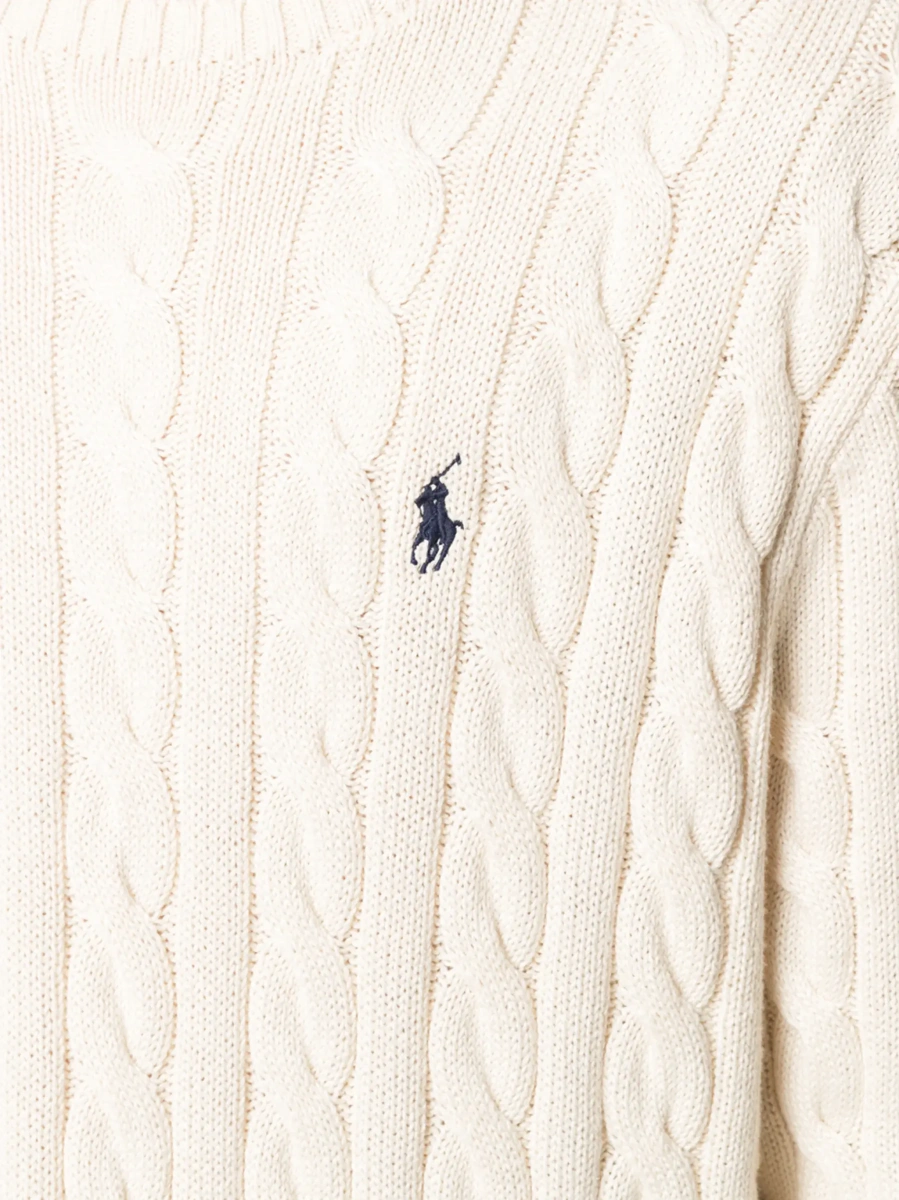 Pulover Ralph Lauren alb din bumbac - Img 7