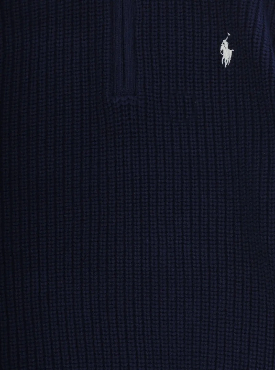 Pulover Ralph Lauren albastru din bumbac - Img 3