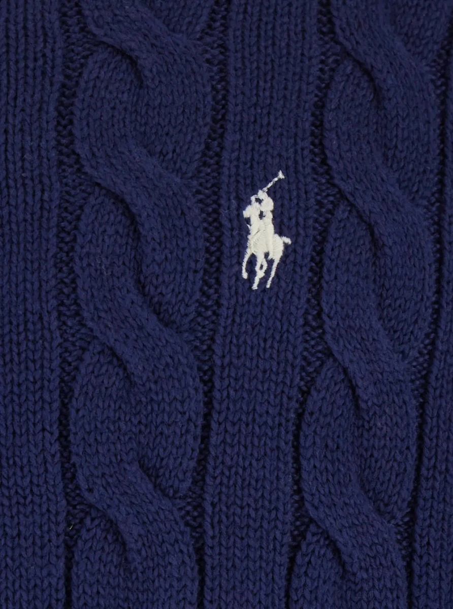 Pulover Ralph Lauren albastru din bumbac - Img 3