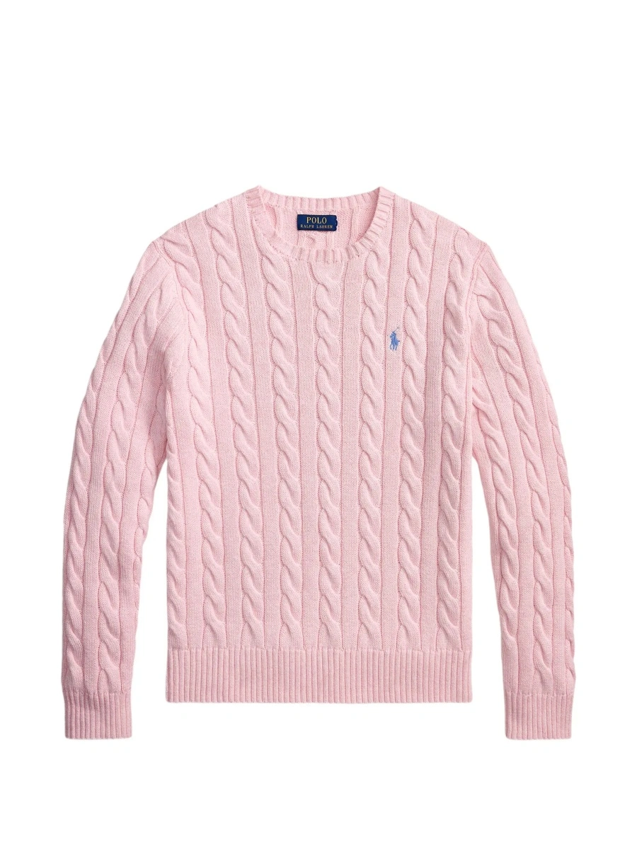 Pulover Ralph Lauren roz din bumbac - Img 8
