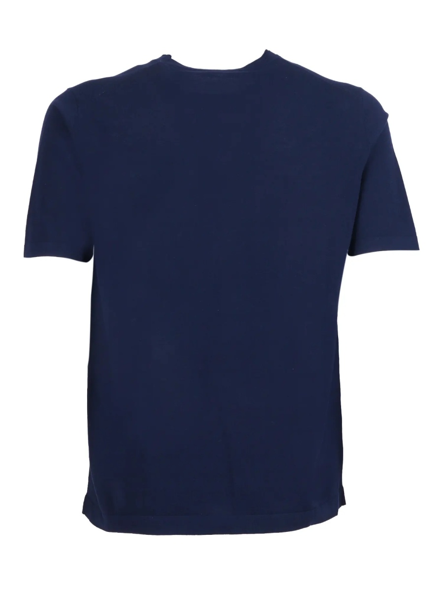 Pulover Short-sleeved fully-fashioned crew neck sweater - Img 2