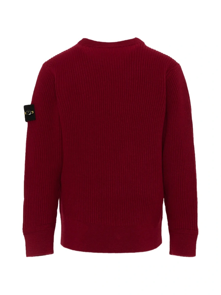 Pulover Stone Island rosu din lana - Img 4
