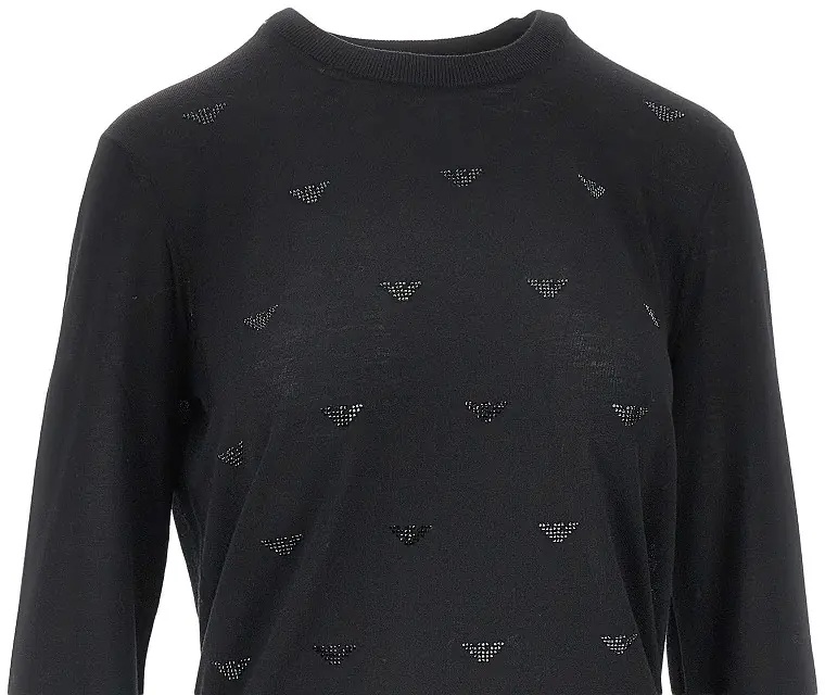 Pulover Strass Eagle motif wool sweater - Img 2