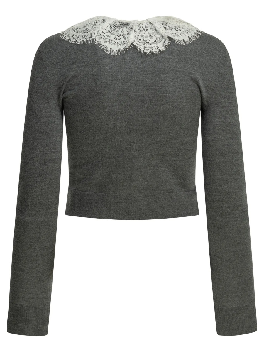 Pulover Sweater with lace collar - Img 2