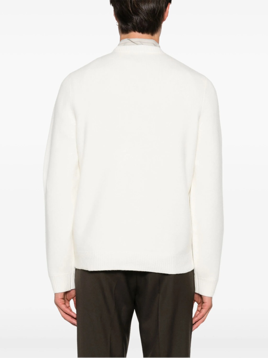 Pulover tricotat A.P.C. alb - Img 4