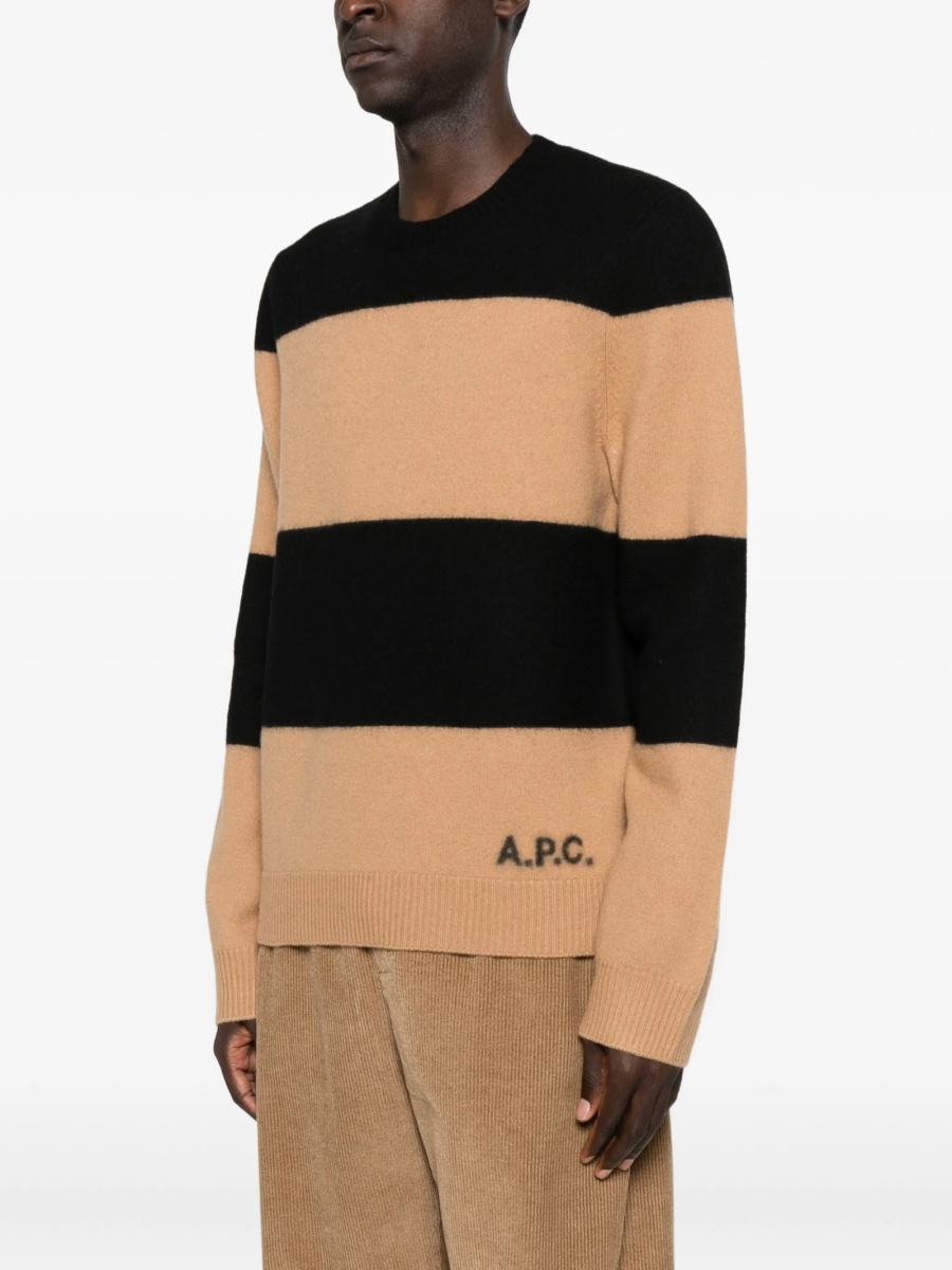 Pulover tricotat A.P.C. neutru - Img 3
