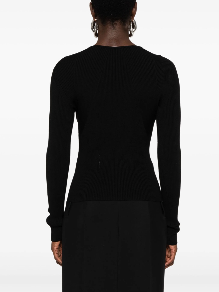 Pulover tricotat Alexander McQueen negru - Img 4