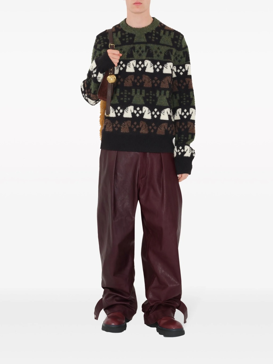 Pulover tricotat Burberry negru - Img 2