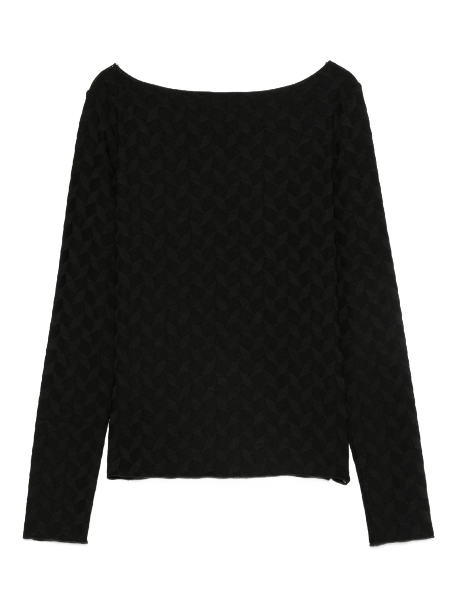 Pulover tricotat Emporio Armani negru - Img 2