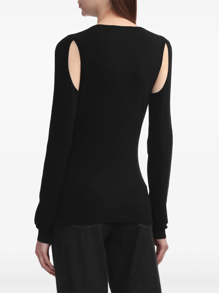 Pulover tricotat HELMUT LANG negru - Img 4
