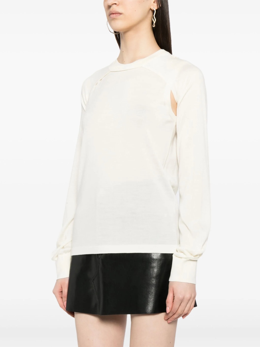 Pulover tricotat HELMUT LANG neutru - Img 3