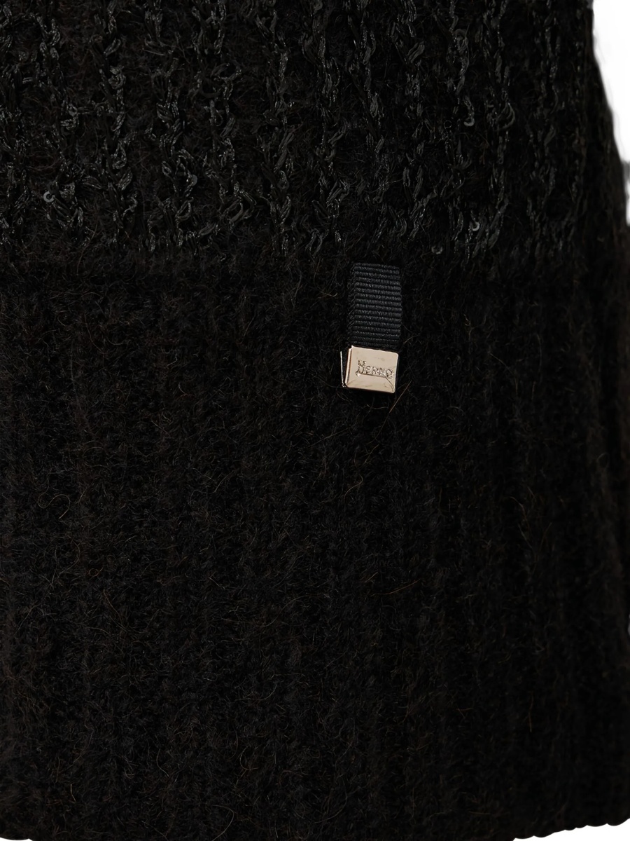 Pulover tricotat Herno negru - Img 3