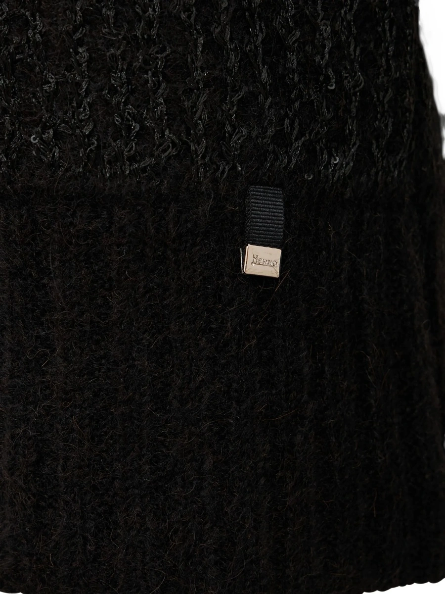 Pulover tricotat Herno negru - Img 3