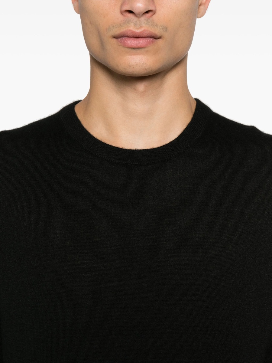 Pulover tricotat Hugo Boss negru - Img 5