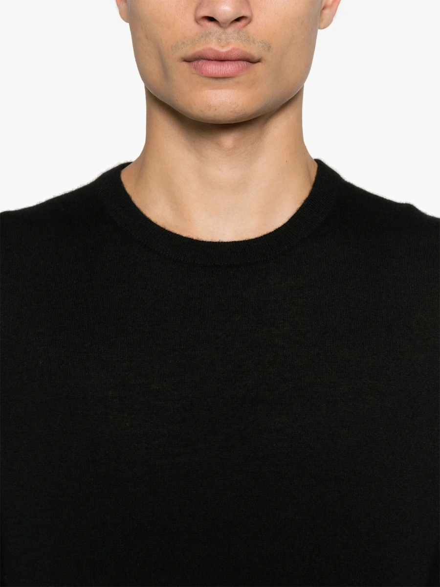 Pulover tricotat Hugo Boss negru - Img 5