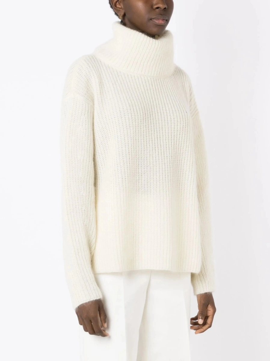 Pulover tricotat Hugo Boss neutru - Img 3