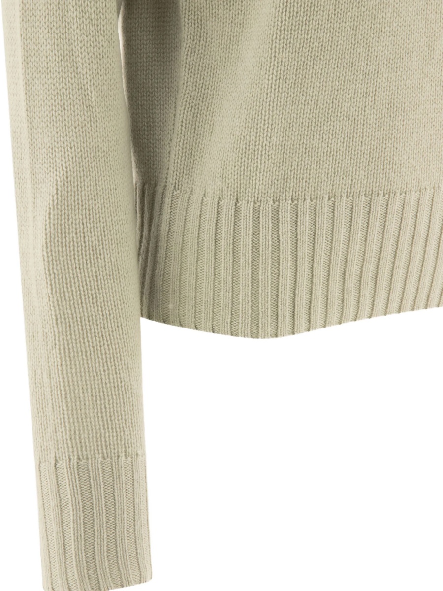 Pulover tricotat INES DE LA FRESSANGE verde - Img 4